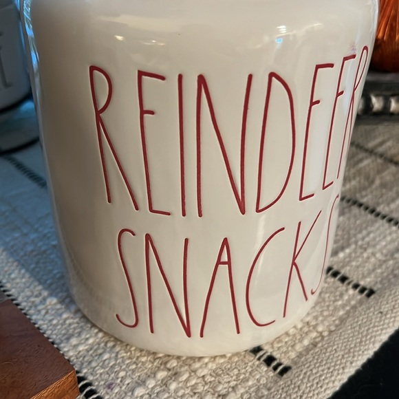 Rae Dunn Reindeer Snacks Kitchen Cookie Canister - Picture 2 of 10